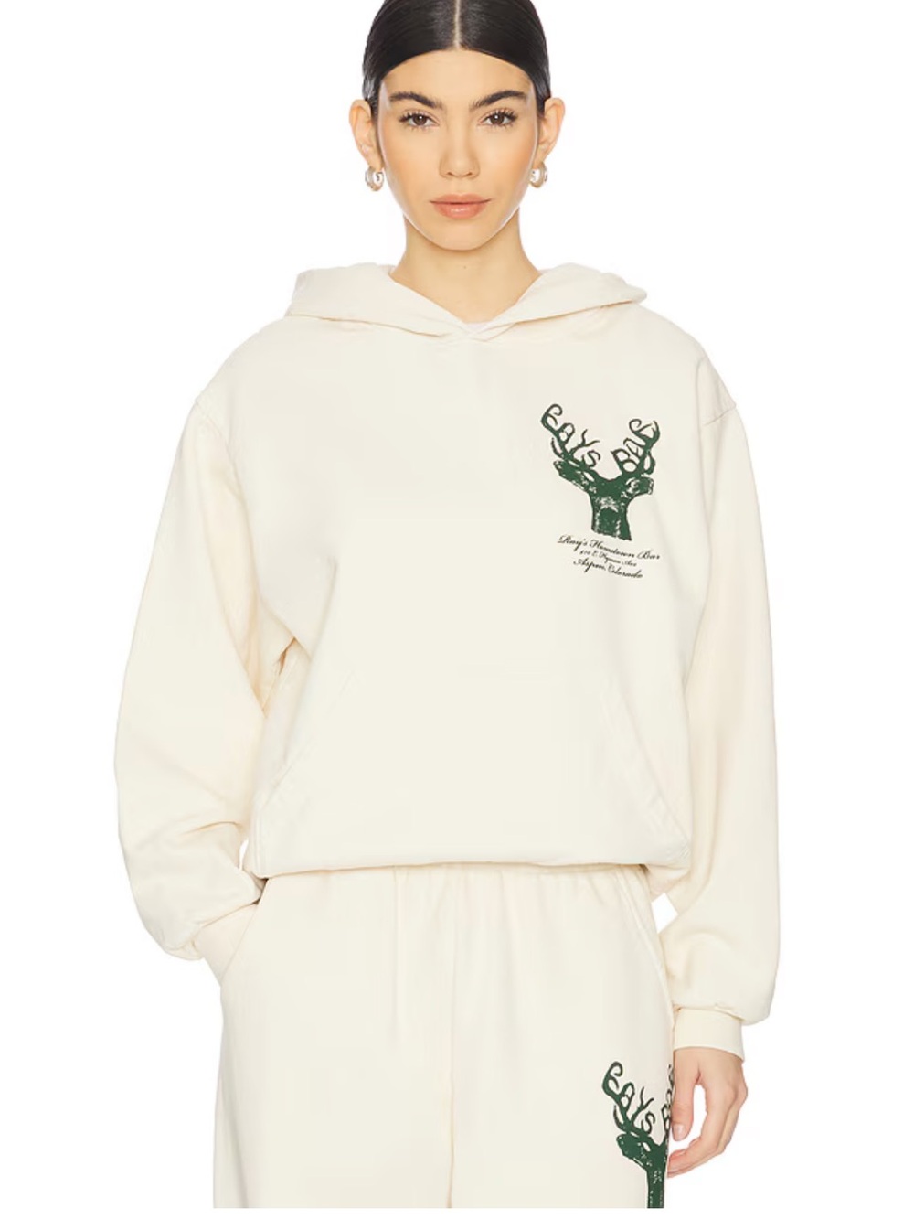 REVOLVE Cream Hoodie And Jogging Pants Set RAY’S - Women